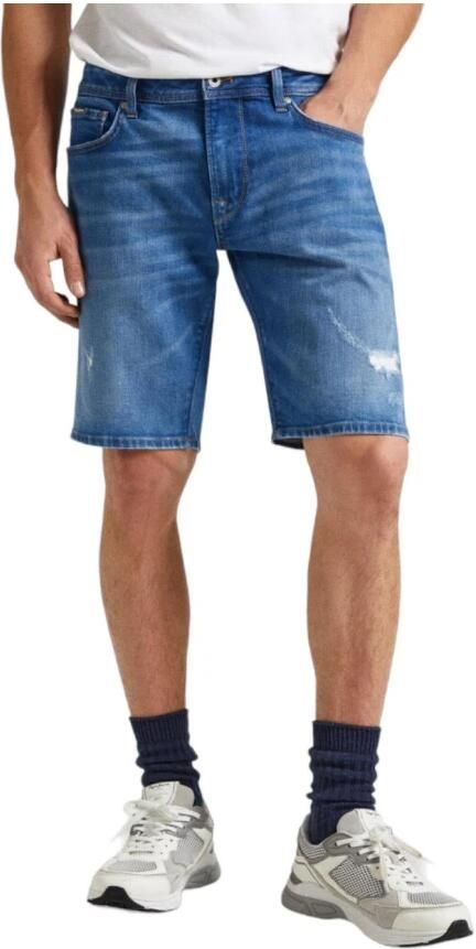 Pepe Jeans Denim Bermuda Shorts met Klassiek Design Blue Heren - Foto 3