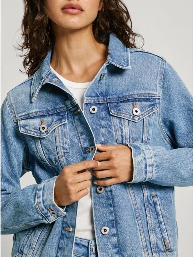 Pepe Jeans jack REGULAR JACKET in authentieke denimkwaliteit
