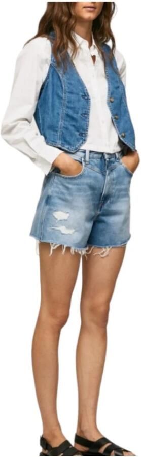 Pepe Jeans Denim Shorts Blauw Dames - Foto 2
