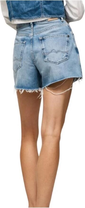Pepe Jeans Denim Shorts Blauw Dames