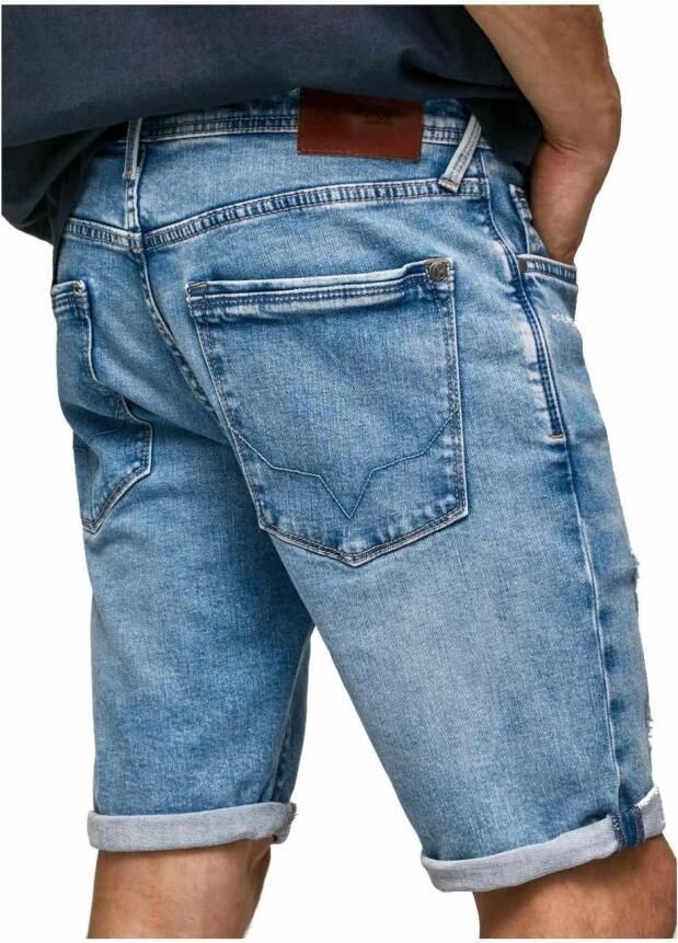 Pepe Jeans Denim Shorts Blauw Heren