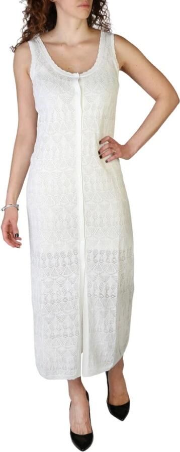 Pepe Jeans Gebreide jurk met gaatjesmotief model 'Patty' - Foto 3