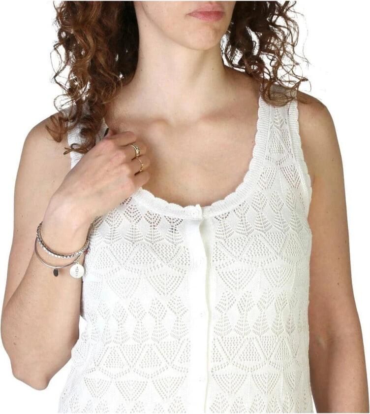 Pepe Jeans Gebreide jurk met gaatjesmotief model 'Patty'