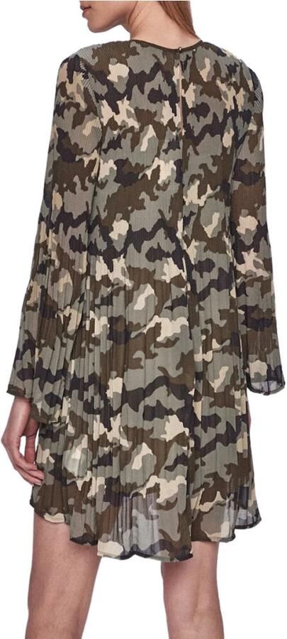 Pepe Jeans Gespikkeld Jurkje met Knopen Green Dames - Foto 5