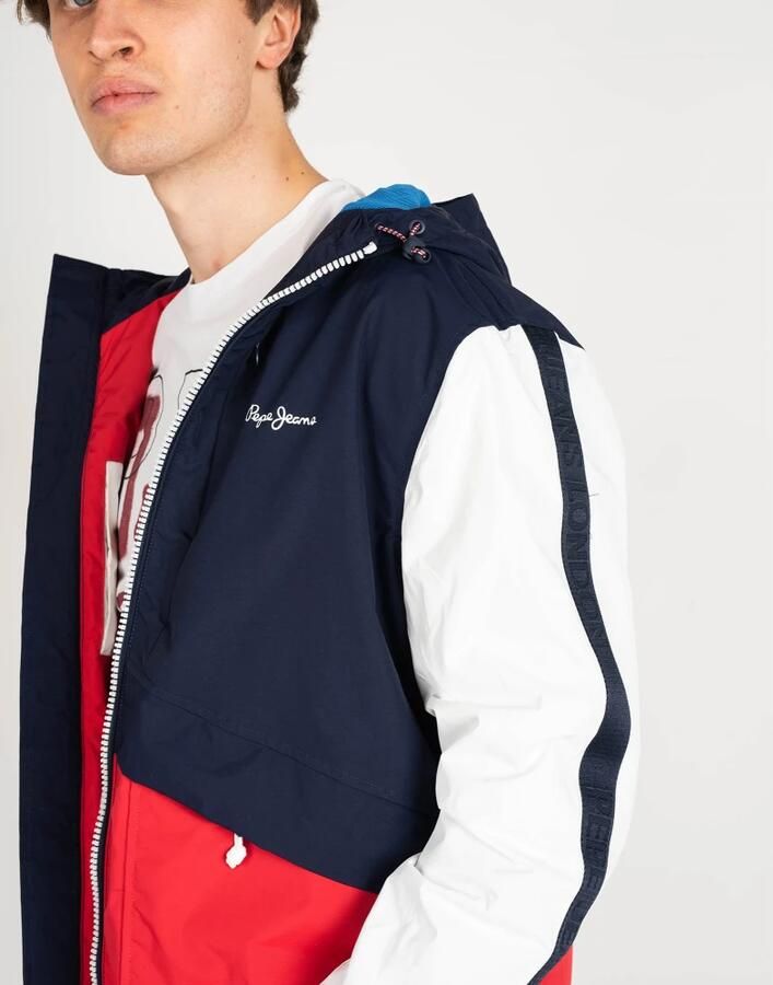 Pepe Jeans Eenvoudige Stijl Jas met Capuchon en Meerdere Zakken White Heren - Foto 3