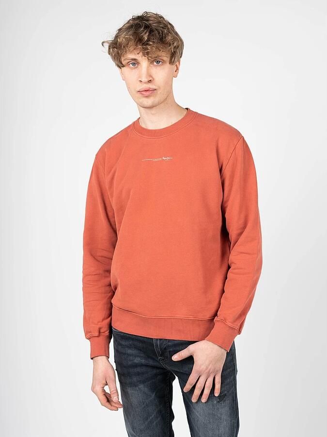 Pepe Jeans Eenvoudige Stijl Katoenen Sweatshirt Rood Heren