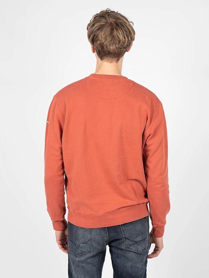 Pepe Jeans Eenvoudige Stijl Katoenen Sweatshirt Rood Heren - Foto 2
