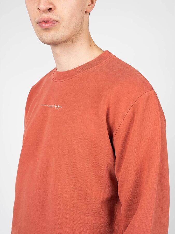 Pepe Jeans Eenvoudige Stijl Katoenen Sweatshirt Rood Heren - Foto 3