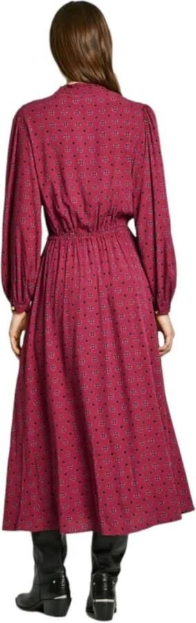 Pepe Jeans Elegante Bloemenjurk met Ruches Red Dames - Foto 2