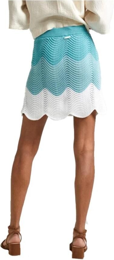 Pepe Jeans Elegante Gehaakte Rok Blue Dames - Foto 2