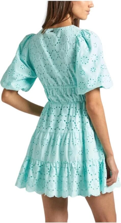 Pepe Jeans Elegante Mouwloze Bloemenjurk Blue Dames - Foto 2