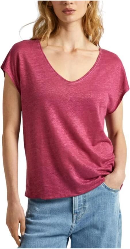 Pepe Jeans Fuchsia Lottie T-shirt Pink Dames - Foto 3