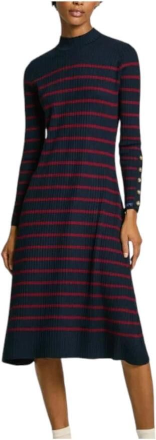 Pepe Jeans Gestreepte Midi Jurk met Knoopdetail Multicolor Dames - Foto 3
