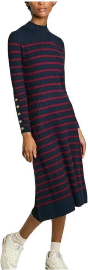 Pepe Jeans Gestreepte Midi Jurk met Knoopdetail Multicolor Dames - Foto 2