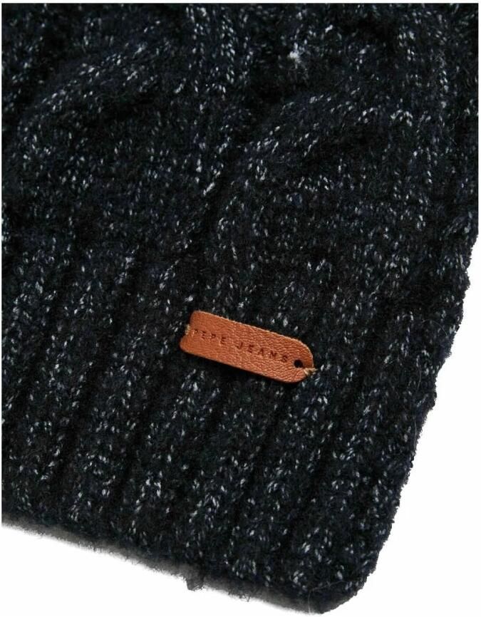 Pepe Jeans Gevlochten Gebreide Sjaal voor Vrouwen Blue Dames