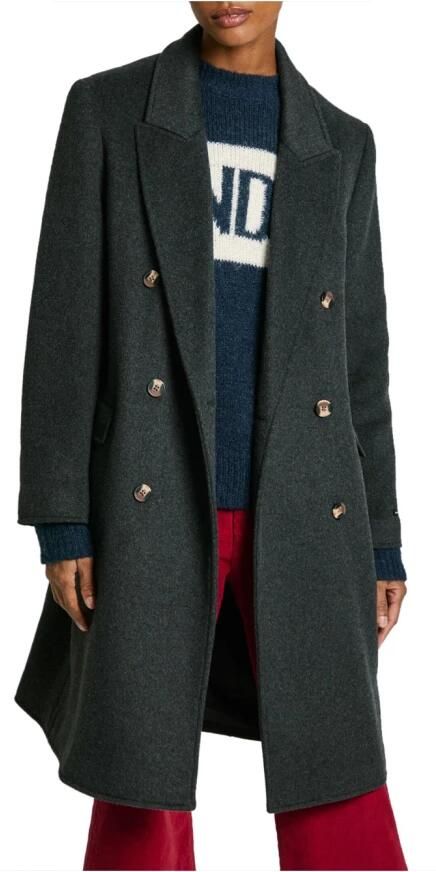 Pepe Jeans Grijze Beth Double-Breasted Jas Gray Dames - Foto 3