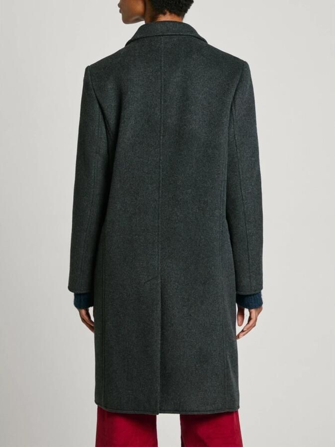 Pepe Jeans Grijze Beth Double-Breasted Jas Gray Dames - Foto 2