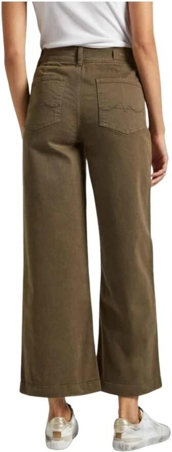 Pepe Jeans Groene Culotte Wijde Pijp Broek Green Dames - Foto 2