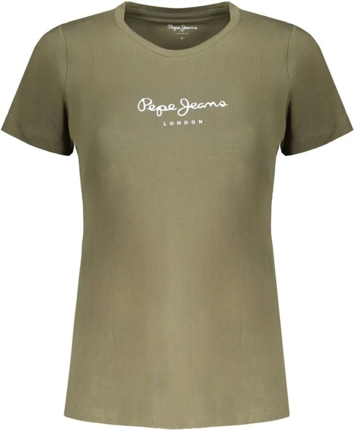 Pepe Jeans Groene dames T-shirt met korte mouwen Green Dames