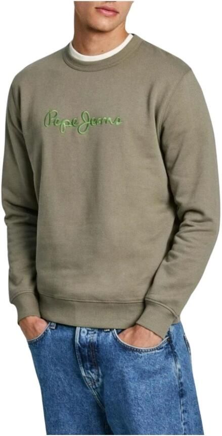 Pepe Jeans Groen Katoenen Sweatshirt Stijlvol Comfortabel Green Heren - Foto 3
