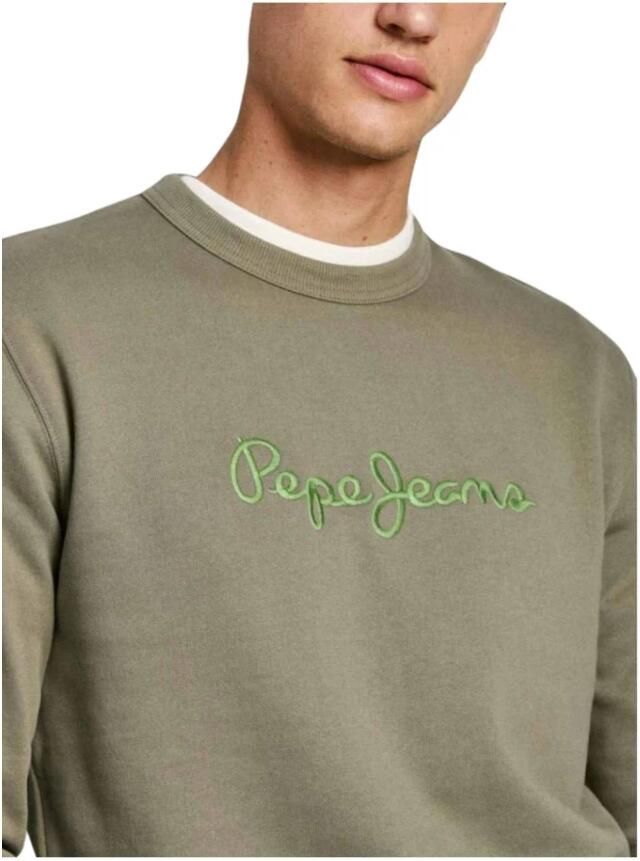 Pepe Jeans Groen Katoenen Sweatshirt Stijlvol Comfortabel Green Heren