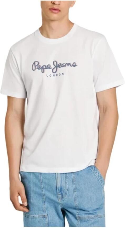 Pepe Jeans Heren Ronde Hals T-shirt White Heren - Foto 3