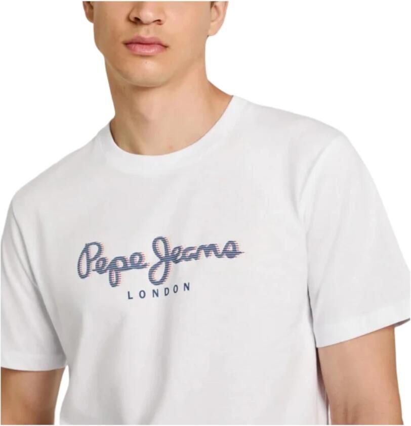 Pepe Jeans Heren Ronde Hals T-shirt White Heren