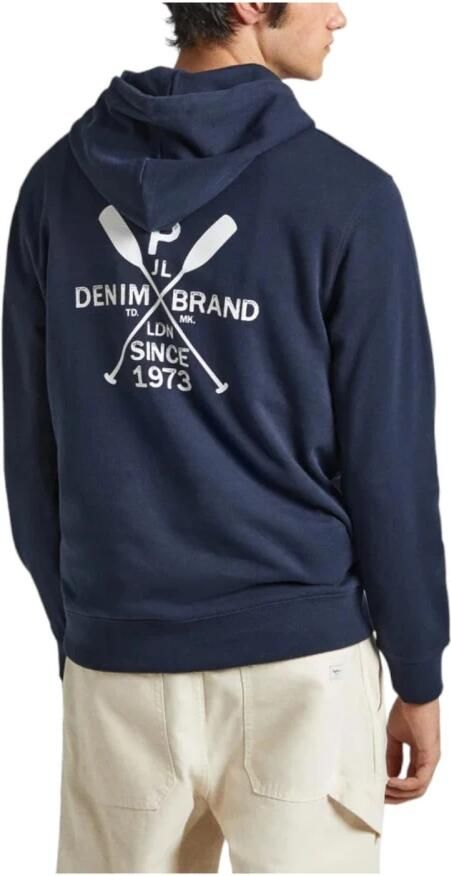 Pepe Jeans Hoodie met grote print op de rug