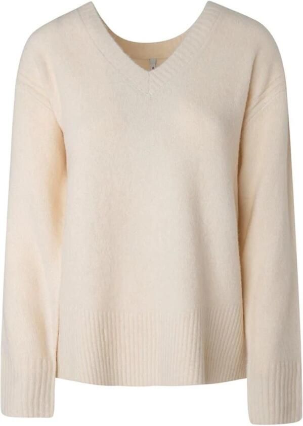 Pepe Jeans Witte V-hals Gebreide Kleding voor Vrouwen White Dames