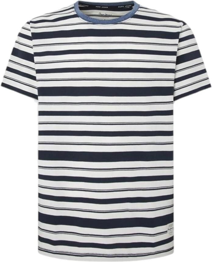 Pepe Jeans Klassiek Katoenen T-shirt voor Mannen Blue Heren - Foto 3