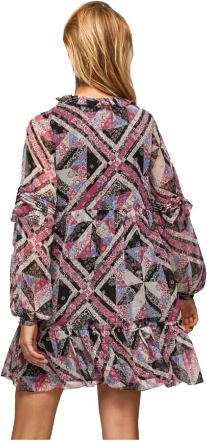 Pepe Jeans Mini-jurk van crêpe model 'Pitu' - Foto 2