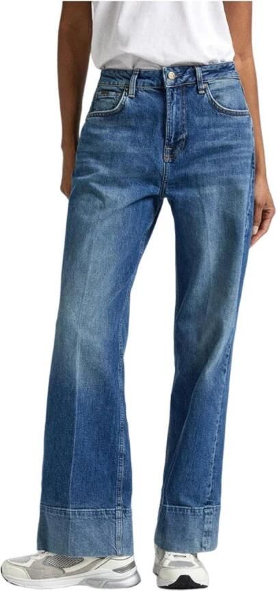 Pepe Jeans Losse St Retro Stijl Broek Blue Dames - Foto 3