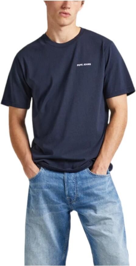 Pepe Jeans Minimalistisch Nautisch Design T-shirt Blue Heren - Foto 3