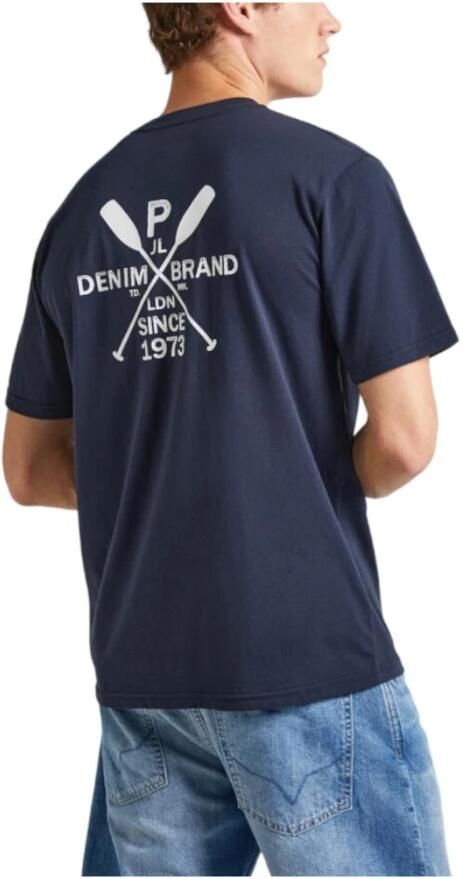 Pepe Jeans Minimalistisch Nautisch Design T-shirt Blue Heren - Foto 2