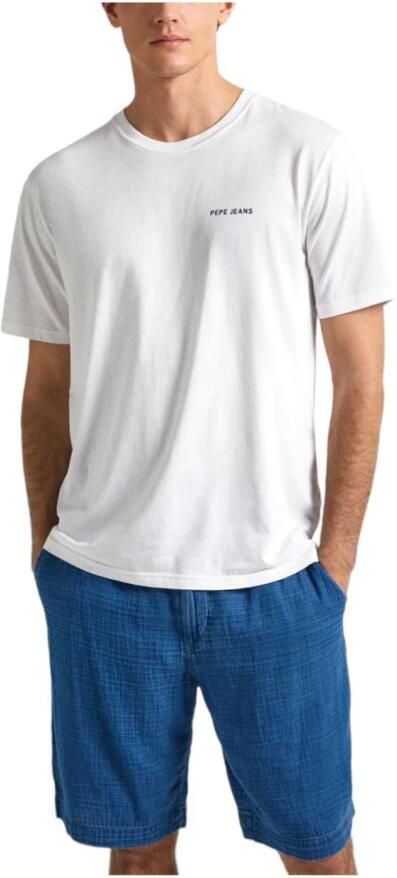 Pepe Jeans Minimalistisch Nautisch Design T-shirt White Heren - Foto 2