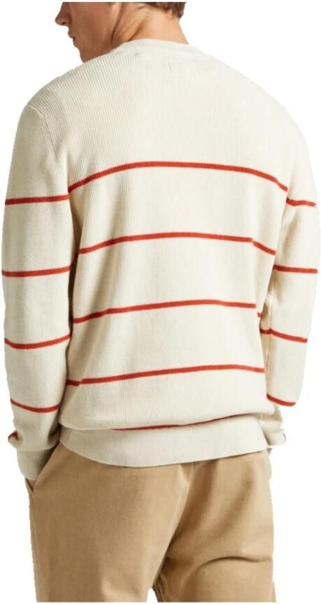 Pepe Jeans Moderne Gestreepte Katoenen Trui White Heren - Foto 2