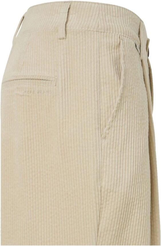 Pepe Jeans Corduroy broek met labeldetail model 'DANNA'
