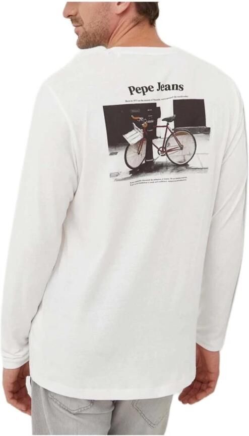 Pepe Jeans Moderne longsleeve T-shirt White Heren - Foto 2