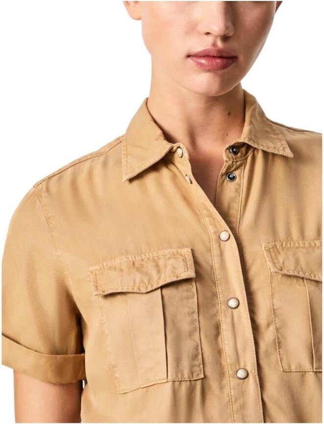 Pepe Jeans Mono korte safaristes Beige Dames