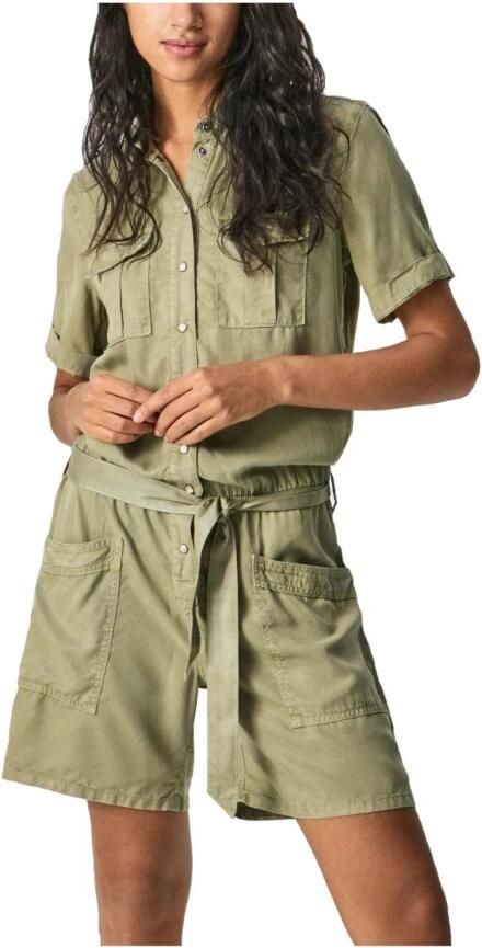 Pepe Jeans Mono korte safaristes Green Dames