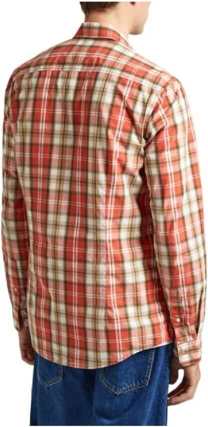 Pepe Jeans Peterson Overhemd Hoogwaardig katoen veelzijdig ontwerp Orange Heren - Foto 2