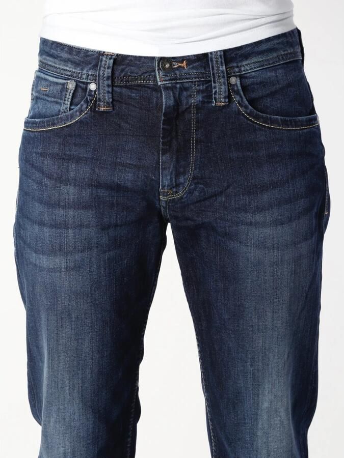 Pepe Jeans Relaxed Straight Fit Donkerblauwe Jeans Blue Heren - Foto 3