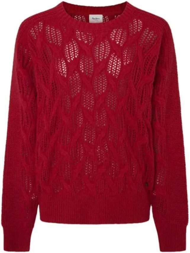 Pepe Jeans Rode Hedra Crew Neck Sweater Red Dames