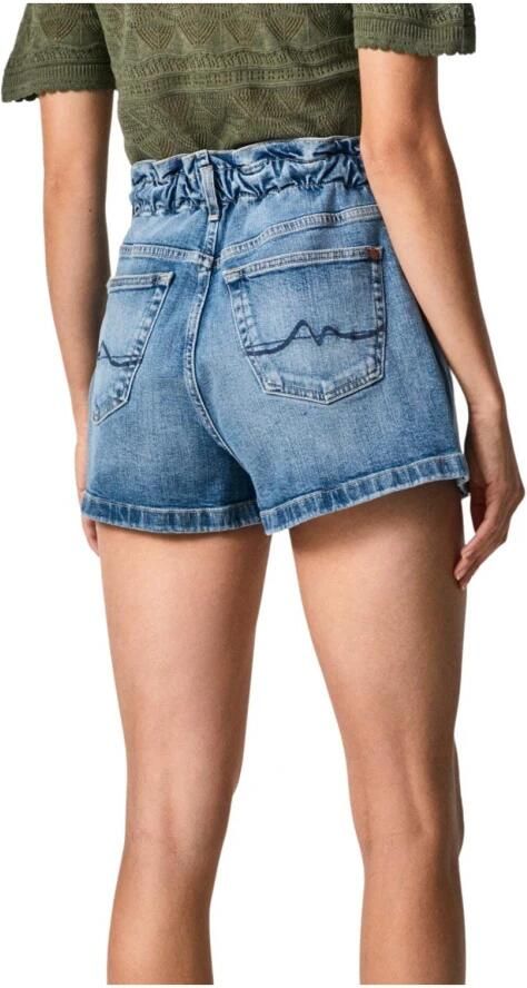 Pepe Jeans Shorts Vaquero Reese voor vrouwen Blauw Dames