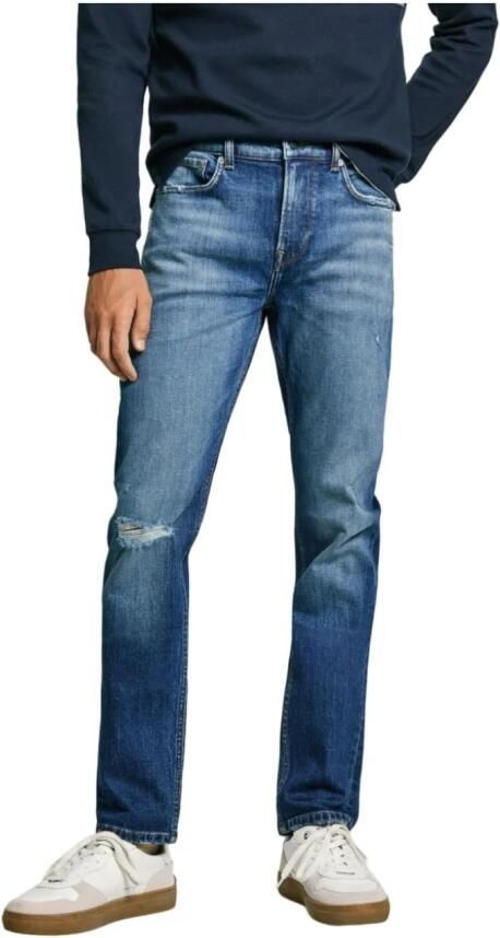 Pepe Jeans Slim Distressed Casual Jeans Blue Heren - Foto 3