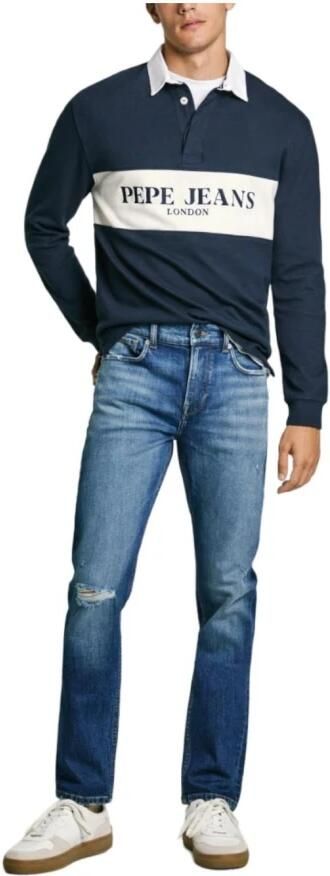 Pepe Jeans Slim Distressed Casual Jeans Blue Heren - Foto 2