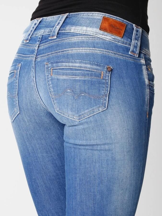 Pepe Jeans Straight jeans GEN in katoen-kwaliteit met rechte pijp en dubbele knoopsluiting