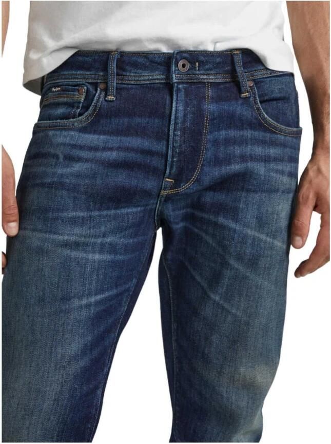 Pepe Jeans Slim-fit Jeans Blauw Heren