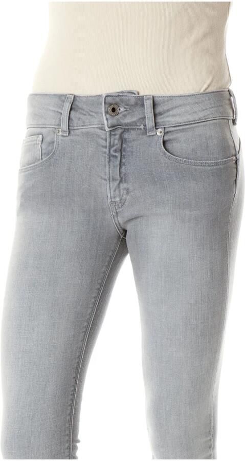 Pepe Jeans Slim Fit Jeans met lage taille Gray Dames
