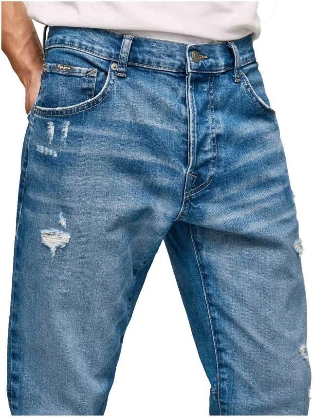 Pepe Jeans Straight Jeans Blauw Heren